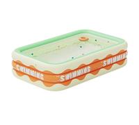 Piscina de agua inflable, inflable de tamaño completo, lavabo de fácil instalación, construcción resistente a prueba de fugas, marco ligero portátil, uso seguro para niños, piscina jardín