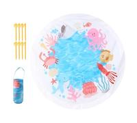 Piscina De Charcos De Playa Niños Pequeños, Charco De Playa, Piscina De Remo para Bebés Plegable con Bolsa De Almacenamiento, De Agua De Dibujos Animados 2 En 1, para Un Viaje De Vacaciones