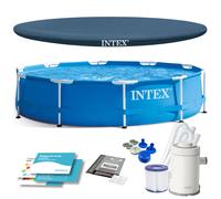 Piscina de jardín con estructura 305 x 76 cm 10 en 1 INTEX 28202