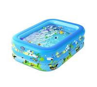 Piscina de jardín, Piscina Hinchable Familiar Azul Múltiples Tamaños(180x130x60cm)
