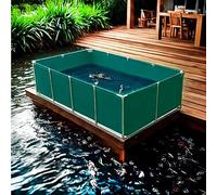 Piscina de lona de PVC duradera con válvula de drenaje, tanque de retención temporal multifuncional para peces de agua salada