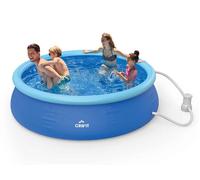 Piscina de montaje rápido con bomba de filtración Ø 240 x 63 cm