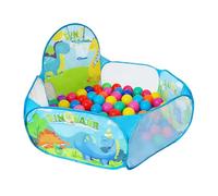 Piscina de Pelotas para Gimnasio Plegable con Cesta de Baloncesto