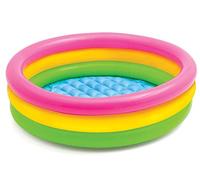 Piscina de Remo Inflable, Piscinas de Remo Portátiles de 3 Anillos con Fondo de Burbujas de Seguridad Inflable, Piscina de Agua Interior y Exterior para Mascotas, Herramientas de (90 cm)