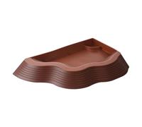 Piscina de reptiles - Cuenco de remojo para reptiles | Decoración de hábitat para acuarios | Cuenco de agua antitortuga con rampa | Para Gecko Snake Barba Dragon Amphibian Bebida Tribunal Terrario