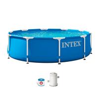 Intex Piscina Redonda Estructura Metálica (Ø305x76cm) Con Bomba De Filtro 28202