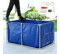 Piscina Desmontable con Marco Piscina sobre El Suelo para Patio Trasero para Adultos, Tanque De Agua Rectangular con Estructura De Acero Inoxidable/Acuario Exteriores(4.5x1x0.6m(713 gal/2700 L))