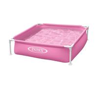 INTEX Piscina desmontable rosa Mini Frame 122x122x30 cm