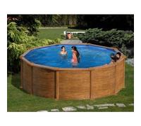 Piscina desmontable Gre Mauritius Redonda Ø4,80 m Kit con filtro de arena y escalera