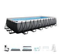 Piscina desmontable kit voleibol ultra xtr frame 7 metros + depuradora con clorador salino + kit limpieza rectangular