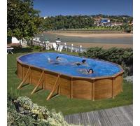 Piscina Desmontable ovalada 730x375cm y altura 120cm de acero - CD Talla única