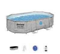 Piscina desmontable ovalada Bestway Steel Pro Max Splashview 488x305x107 cm