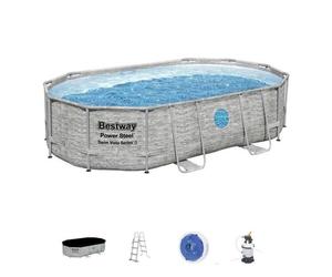 Piscina desmontable ovalada Bestway Steel Pro Max Splashview 488x305x107 cm