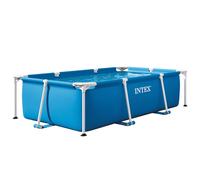 Piscina desmontable pequeña rectangular intex metal frame 2 metros
