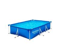 Piscina desmontable rectangular Bestway Splash FP de PVC azul 400x211x81 cm con depuradora incluida tipo I de 1.249 L/h y capacidad 5.700 L para jardín