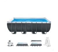 Piscina de jardín con estructura 549 x 274 x 132 cm 11 en 1 INTEX 26356