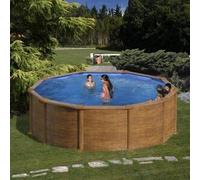 Piscina Desmontable redonda GRE Mauritius Ø350 cm y altura 132 cm de acero - CD Talla única