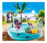 Piscina Divertida de Playmobil con Rociador y Accesorios refrescantes