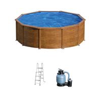 Piscina Desmontable GRE Pacific redonda Ø 460 cm y altura 120 cm de acero - CD Talla única