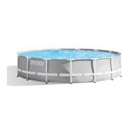 Piscina elevada redonda Intex 26724 Prisma Frame, Ø 457 x 107 cm, gris
