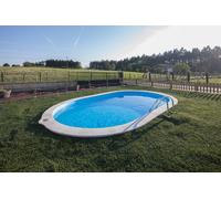 Piscina Acero Oval Enterrar 600 x 320 x 120 cm