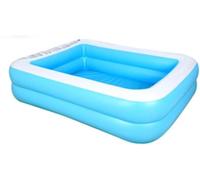 Piscina Familiar Rectangular Inflable: Piscina Grande para Jardín, Ideal para Niños Y Adultos, Divertirse En Verano, Jugar con Agua En El Patio Blue 110 * 88 * 33cm