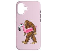 Piscina Fiesta Bigfoot Flamingo Men Women Sasquatch Pink Float Carcasa para iPhone 16