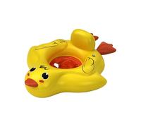 Piscina Float With Removable Canopy - PVC M Or L Size 12-36 Months 2-6 Years - Yellow Duck Sun Shade Non Anti Slip Crotch Design - Infant