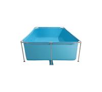 Piscina Fuera de Suelo Rectangular - DUOKU - 3 x 2 x 0,76 m - Estructura de Acero - Capacidad 3959 L - Azul