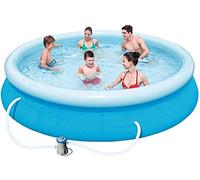 Piscina gruesa para niños y adultos, piscina al aire libre para 5-7 personas, no requiere instalación, paquete asequible con bomba de filtro