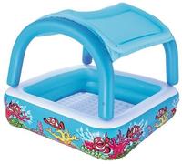 Piscina Hinchable 265L con Cubierta (147 x 147 x 122 cm) - BESTWAY 52192
