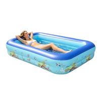 Piscina Hinchable Animal Marino Extragrande de Grosor Reforzado | Piscina Hinchable Familiar para Patio Exterior Jardín durante el Verano y de Agua o Interior
