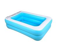 Piscina Hinchable de jardín, Piscina Familiar Hinchable Azul 110-181x85-141x33-46cm(155 * 108 * 46cm)