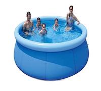 Piscina Hinchable de jardín, Piscina Familiar Inflable Redonda Azul 180-360x63-76cm portátil(180 * 73cm)