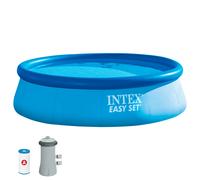 Piscina Hinchable Easy Set con Depuradora 2.006 L/h 366x76 Cm, Azul