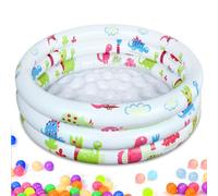 Piscina Hinchable Infantil DIELOVEHUA, Redonda, Blanc, 90x22cm, para Niños