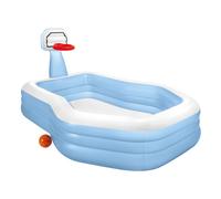 Piscina hinchable infantil intex con canasta de baloncesto