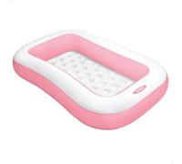Piscina hinchable infantil intex rosa con suelo acolchado 166x100x25 cm