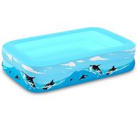 Piscina Hinchable Infantil,Piscinas Infantiles para Niños,Piscina Rectangular para Jardín,Piscina Inflable Niños para Fiesta de Verano en La Piscina Interior Exterior