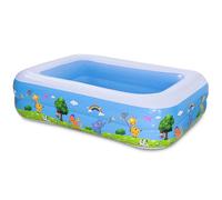 Piscina Hinchable Infantil,Piscinas Infantiles para Niños,Piscina Rectangular para Jardín,Piscina Inflable Niños para Fiesta de Verano en La Piscina Interior Exterior