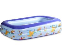 Piscina Hinchable Infantil,Piscinas Infantiles para Niños,Piscina Rectangular para Jardín,Piscina Inflable Niños para Fiesta de Verano en La Piscina Interior Exterior