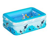 Piscina Hinchable Infantil,Piscinas Infantiles para Niños,Piscina Rectangular para Jardín,Piscina Inflable Niños para Fiesta de Verano en La Piscina Interior Exterior