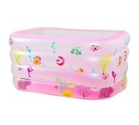 Piscina hinchable para niños - Bañera de agua en el patio - Flotador hinchable para piscina - Estructura resistente con válvula de drenaje fácil | Pequeña piscina portátil para niños