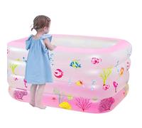 Piscina hinchable para niños - Bañera portátil de 150 x 100 cm, para exteriores, fácil instalación | Juguete de de jardín en el patio trasero con tapón de drenaje para actividades recreativas