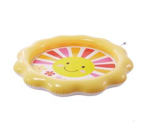 Piscina hinchable pequeña en forma de flor con spray d104