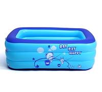 Piscina Hinchable, Piscina Inflable | Azul 120-180x72-130x37-63cm for jardín familiar: piscina inflable(130*85*46cm)