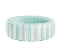 Intex Piscina Hinchable Infantil Circular, Rayas Azul y Blanco, Mide Ø168x53 cm, Capacidad 462 litros Agua, Incluye Parche reparación, Piscinas Desmontables para niños (56182)