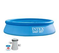 Piscina hinchable redonda intex easy set 2,4 metros + depuradora