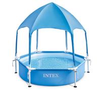 Piscina infantil con estructura y techo 183 x 38 cm INTEX 28209