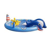 Piscina Infantil con tobogán | Colchoneta Hinchable Divertida y Adorable,Piscina Inflable | para Jardín Patio Césped Terraza Parque Escuela Parque Acuático Hogar Vacaciones